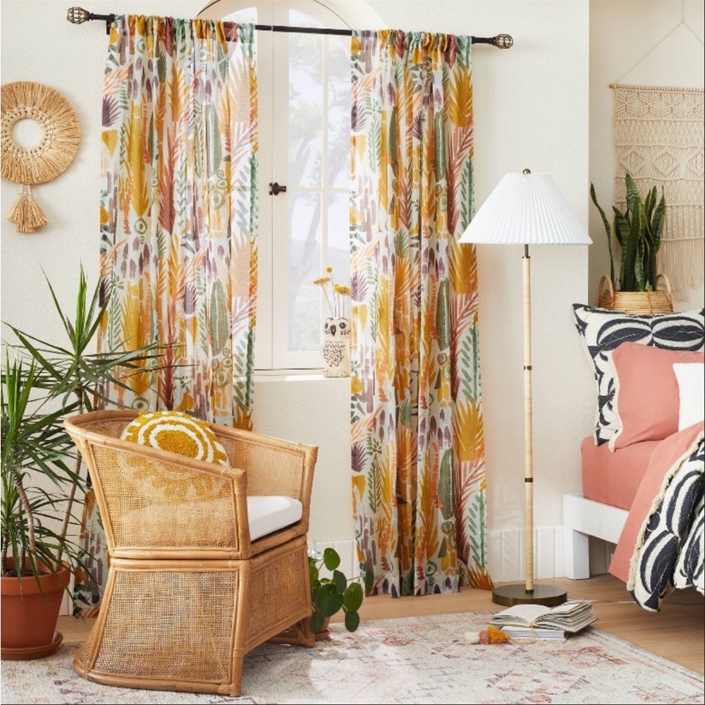 Opalhouse 2 panel curtains sheer 63”x54”
